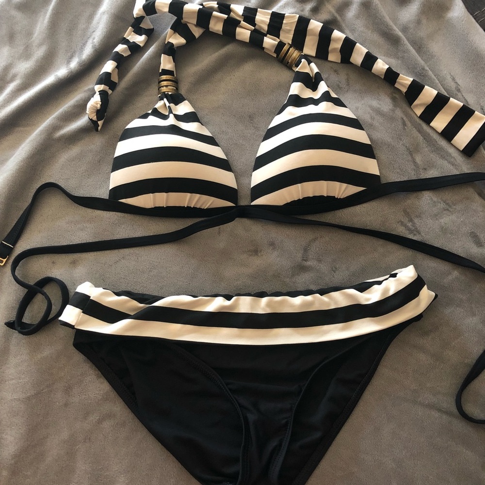 Ella Moss Cabana Striped Bikini Small (top+bottom)